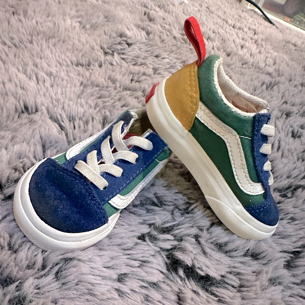 Toddler Old Skool Elastic Lace Vans